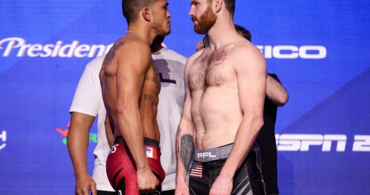 PFL 1, Anthony Pettis (156 lbs.) vs. Clay Collard (154.6 lbs.)