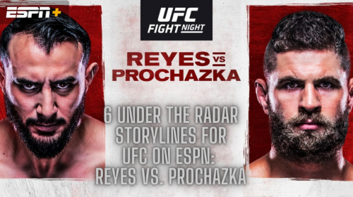 6 Under The Radar Storylines For UFC on ESPN: Reyes vs. Prochazka