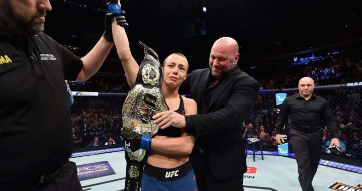 Rose Namajunas stuns Weili with early head kick to win strawweight title