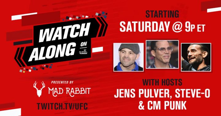 UFC to live stream 'Watch Along' on Twitch for UFC 261