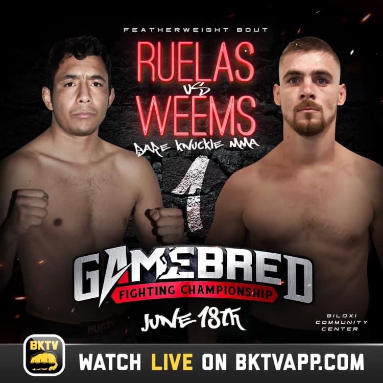 Josh "Wide Open" Weems to make his Bareknuckle MMA Debut, Gamebred Fighting Championship