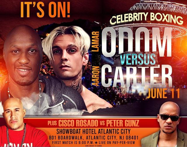 Celebrity Boxing Weigh-In -Lamar Odom vs Aaron Carter - Free Live Stream