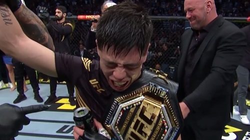 Brandon Moreno taps out Deiveson Figueiredo to become first UFC champion from Mexico