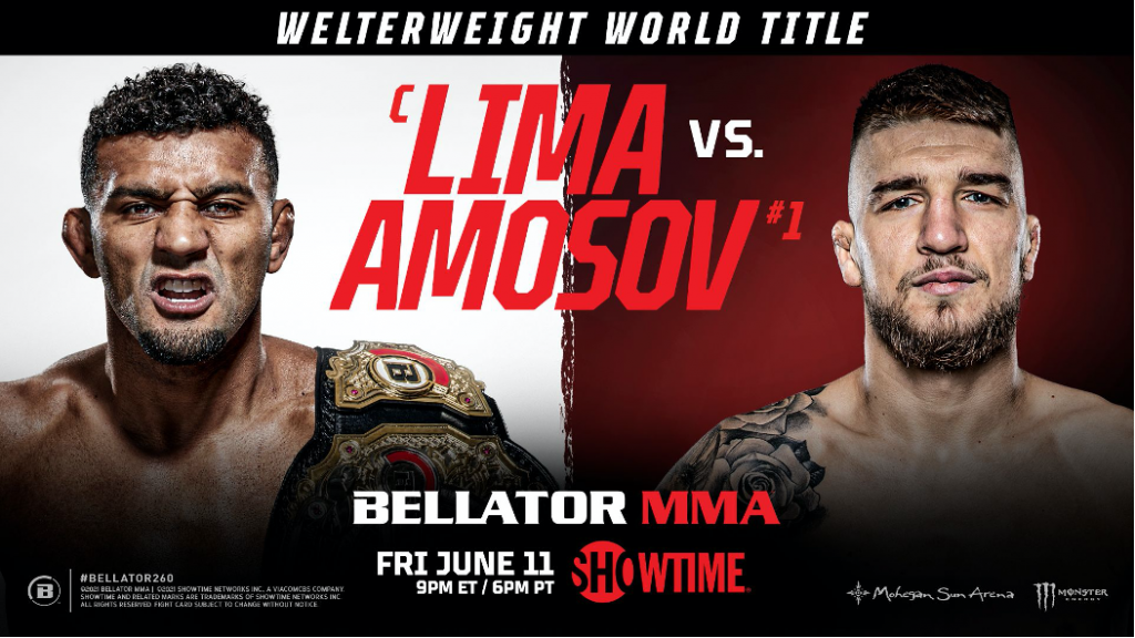 Watch Bellator 260: Lima vs. Amosov 2021 6/11/21