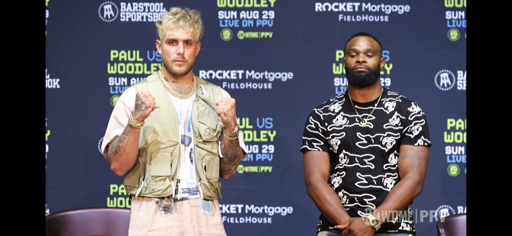 Jake Paul-Tyron Woodley press conference