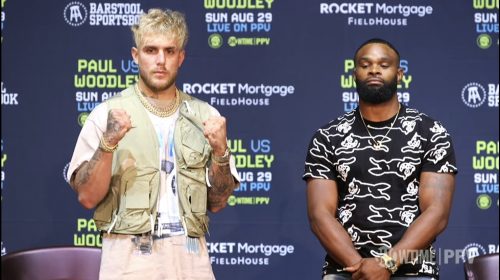 Jake Paul-Tyron Woodley press conference