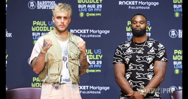 Jake Paul-Tyron Woodley press conference