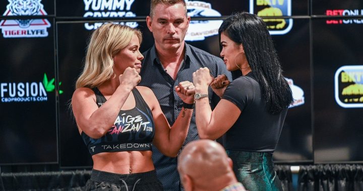 BKFC 19 press conference, Paige VanZant, Rachael Ostovich, David Feldman