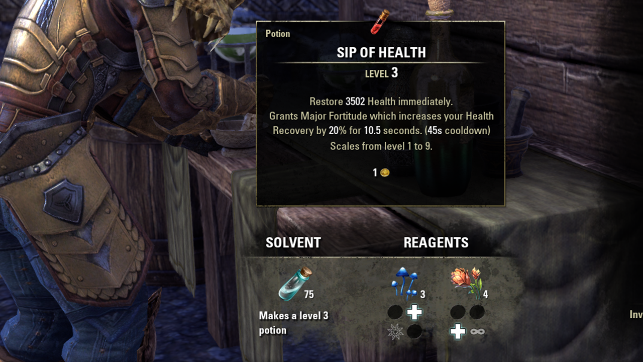 eso sip of health alchemy