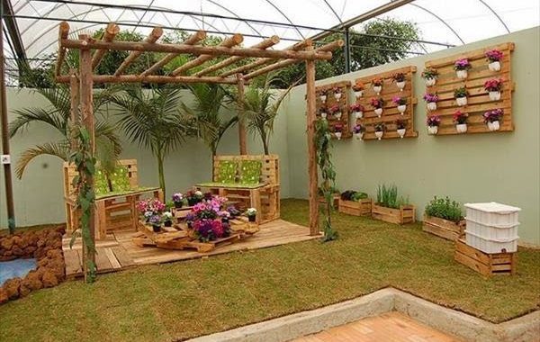 Trend of Garden Decoration with Pallets