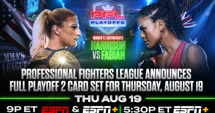 PFL announces card for second Playoff event on Aug. 19 - Kayla Harrison vs. Genah Fabian headlines