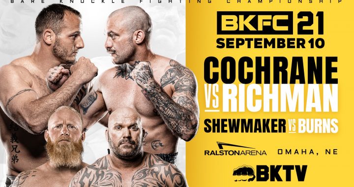 Dakota Cochrane vs. Mike Richman headlines BKFC 21 in Omaha, Nebraska