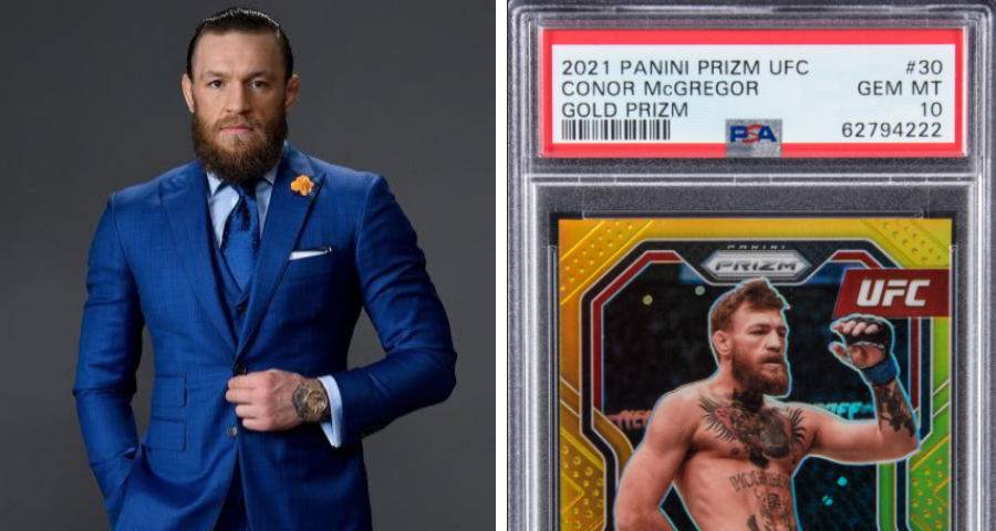 Conor McGregor card sets UFC gold prizm record sells for $27060