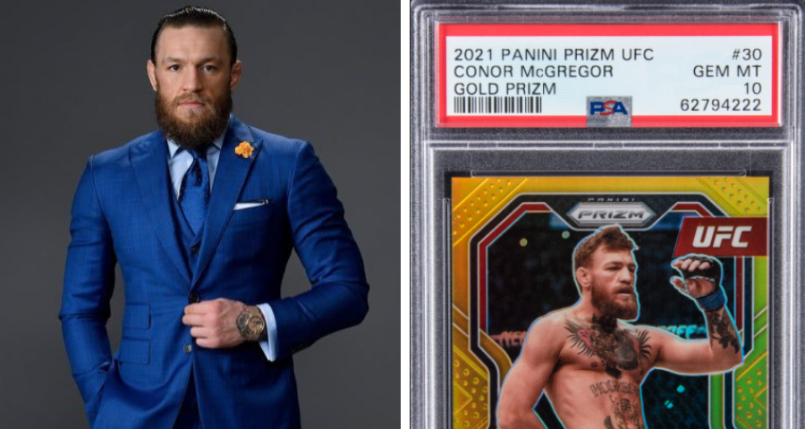 Conor McGregor card sets UFC gold prizm record, sells for $27,060