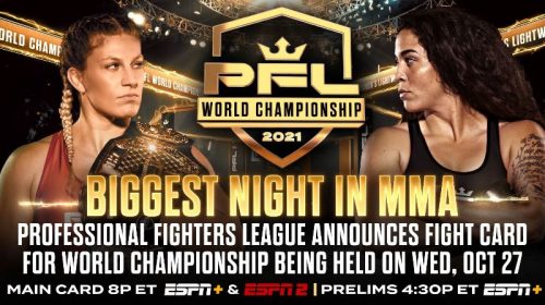 PFL World Championship fight card set for Wednesday, October 27