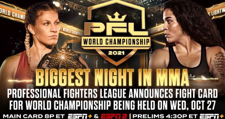 PFL World Championship fight card set for Wednesday, October 27