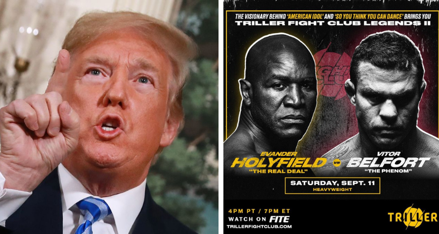 Former President Donald Trump to commentate Holyfield-Belfort boxing event