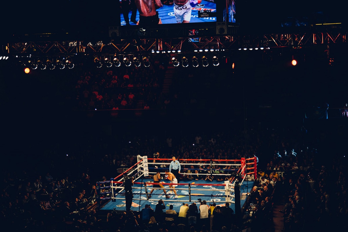 Gennady Golovkin at the Forum, Inglewood versus Stevens