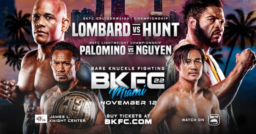 BKFC 22 results - Lombard vs. Hunt, Palomino vs. Nguyen