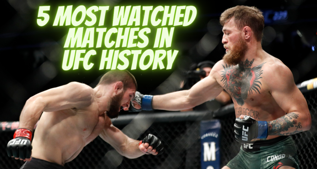 5 Most Watched Matches In UFC History