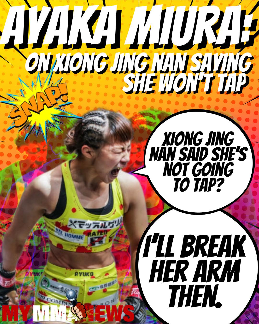 Ayaka Miura Willing To Break Xiong Jing Nan's Arm To Win Strawweight Title