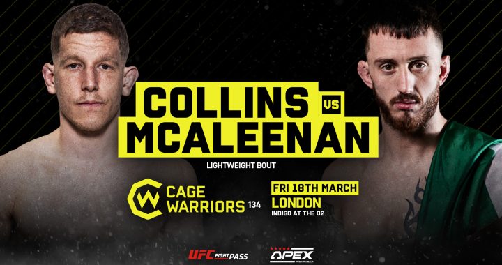 Decky McAleenan vs Dan Collins Added to Cage Warriors 134