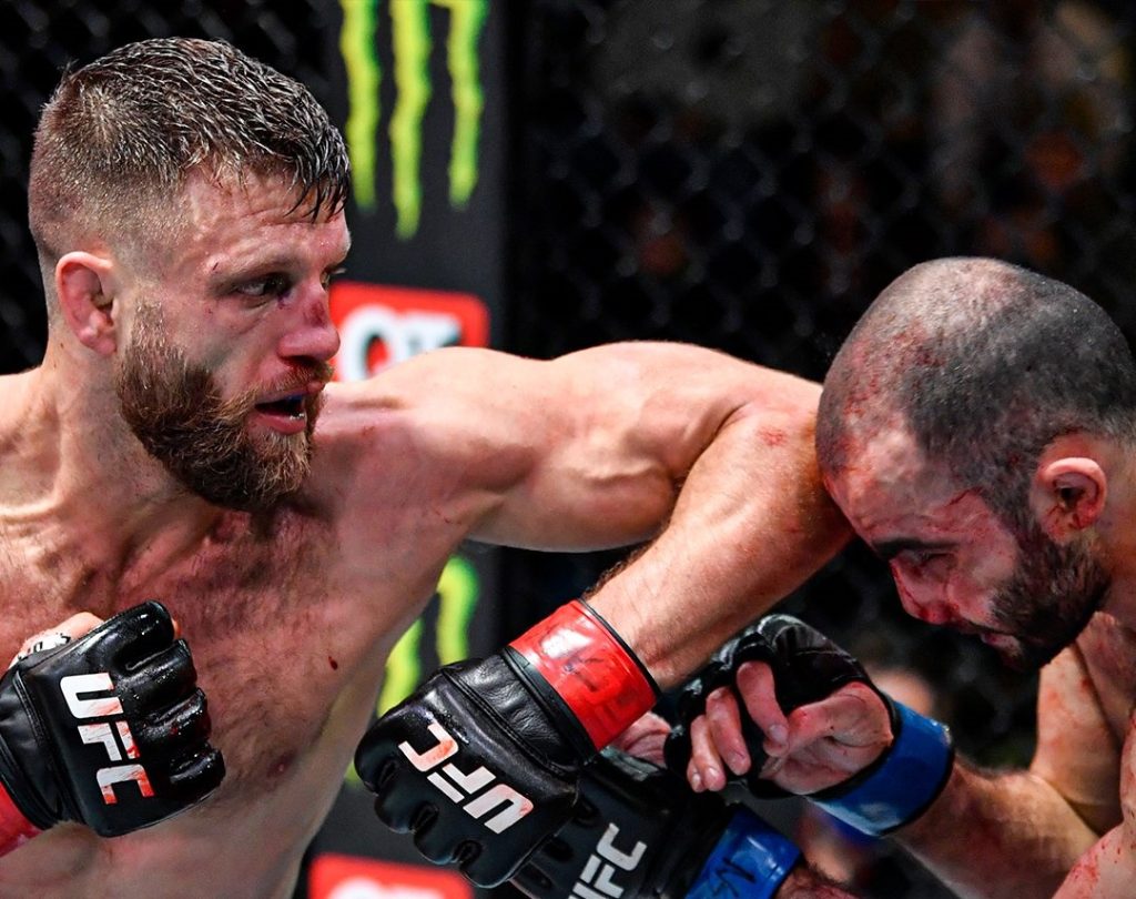 Calvin Kattar shuts Giga Chikadze out at UFC Vegas 46