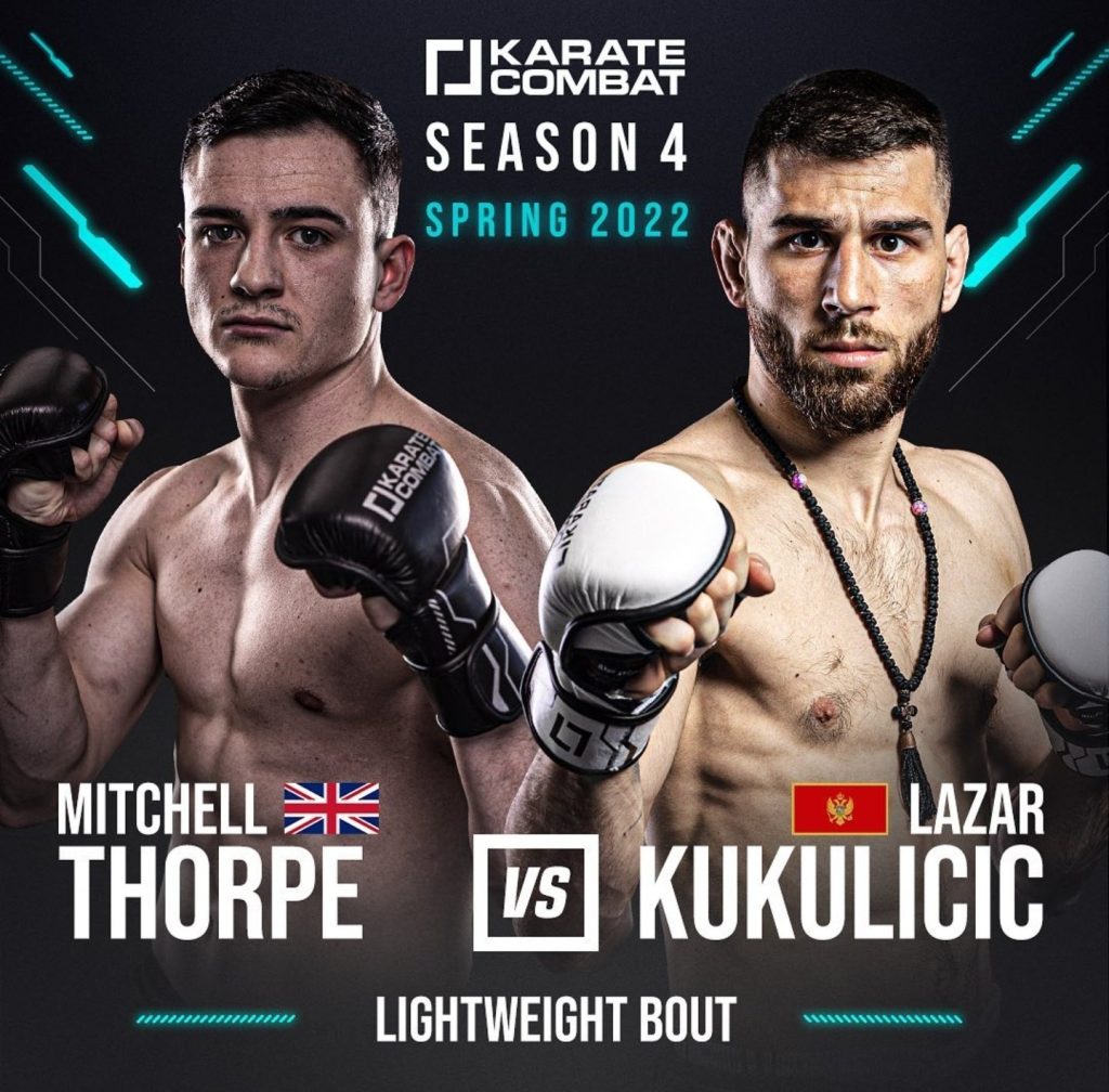 Mitchell Thorpe and Lazar Kukulicic Booked For Karate Combat Season 4
