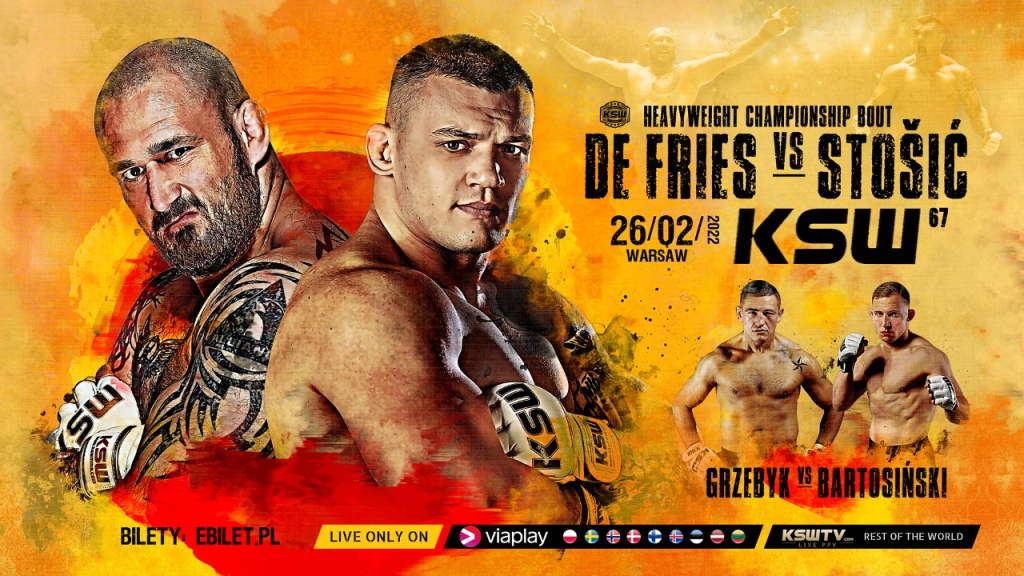KSW 67 Fight Card Finalized For Saturday, February 26 in Poland