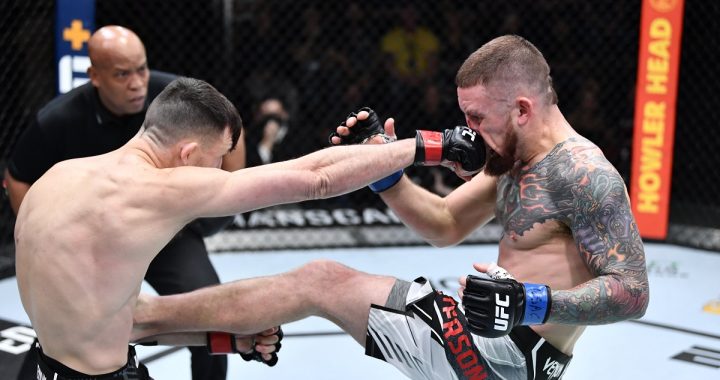 Julian Erosa edges split decision over Steven Peterson at UFC Vegas 47