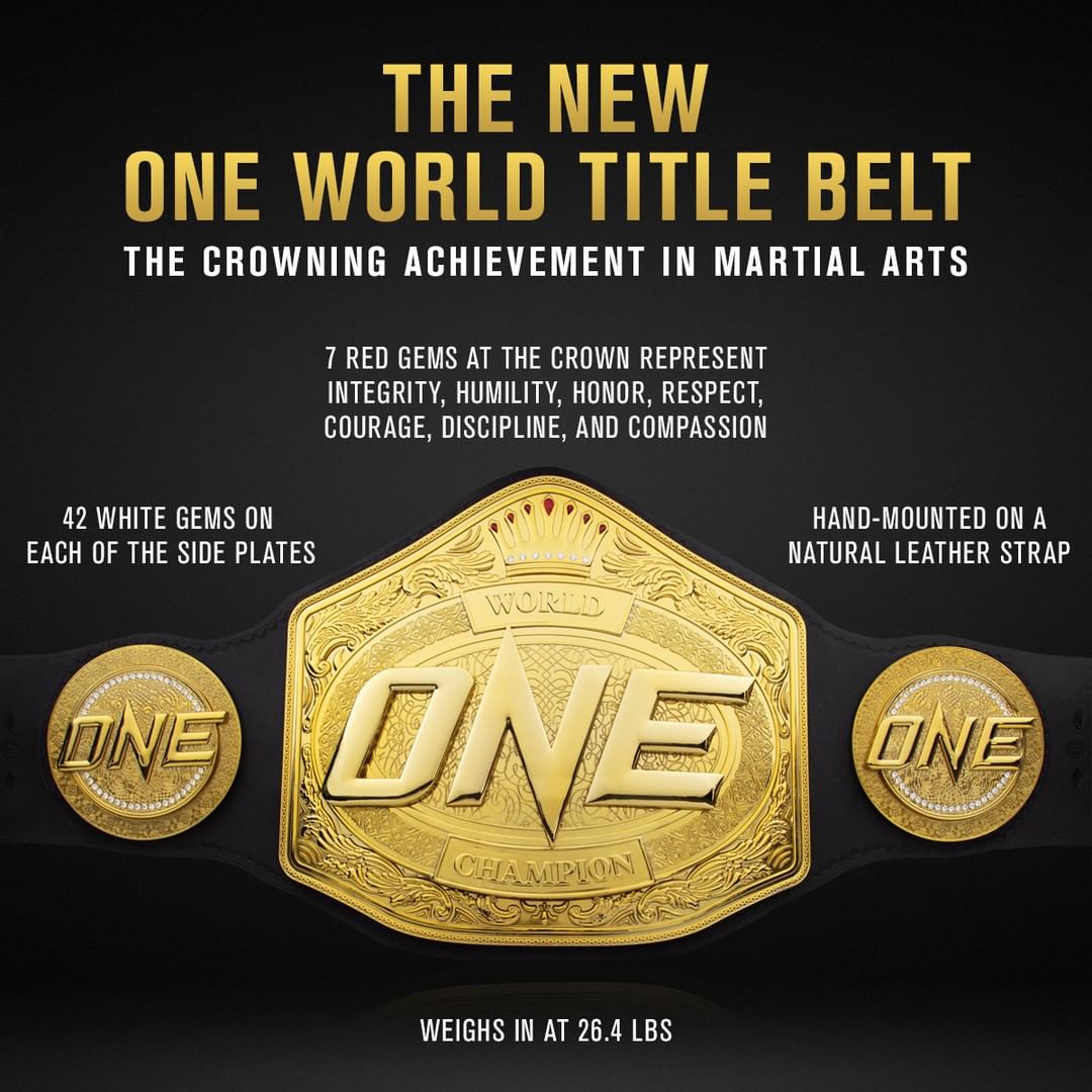 ONE World Title, ONE Championship belt, ONE World Title Belt