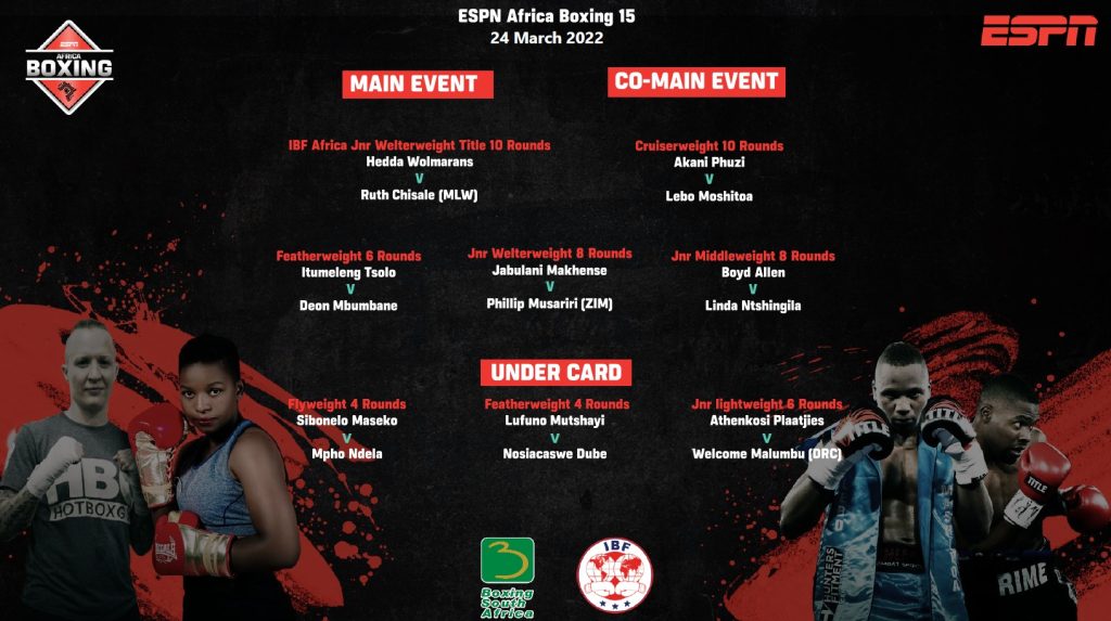 ESPN Africa Boxing 15 Card Revealed