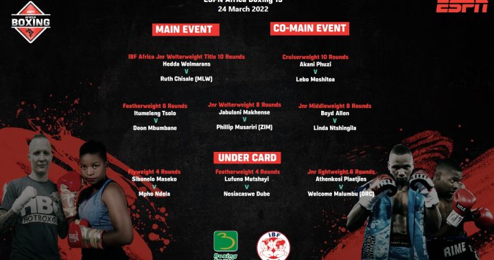 ESPN Africa Boxing 15 Card Revealed