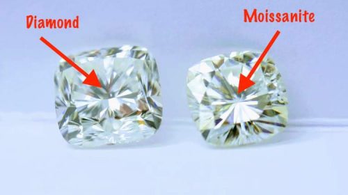 Moissanite, diamond