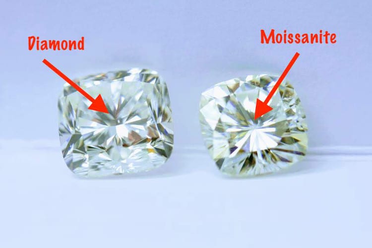 Moissanite, diamond