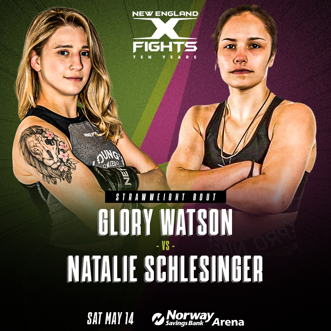 Natalie Schlesinger enters "enemy territory" at New England Fights 47, Glory Watson