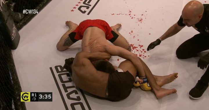 Kingsley Crawford Chokes Aidan James Unconscious at Cage Warriors 134