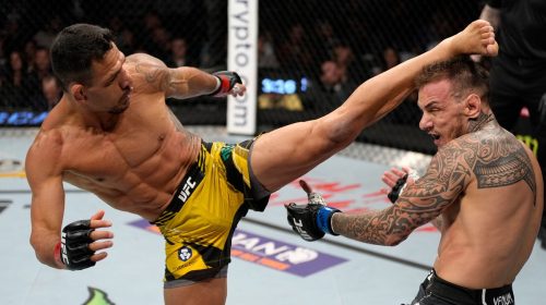 Rafael dos Anjos dominant from the opening bell in co-main event at UFC 272