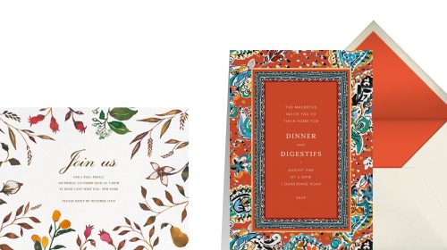 dinner party invitation