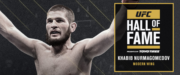 Khabib Nurgmagomedov to be inducted into UFC Hall of Fame