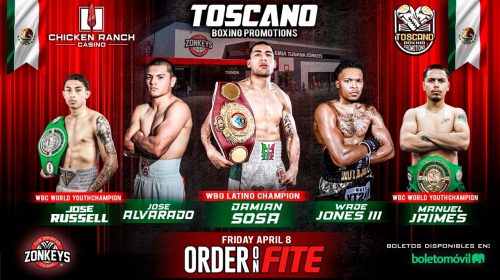 Toscano Boxing - Damian "Samurai" Sosa vs Jesus "Ingeniero" Vega - WATCH HERE