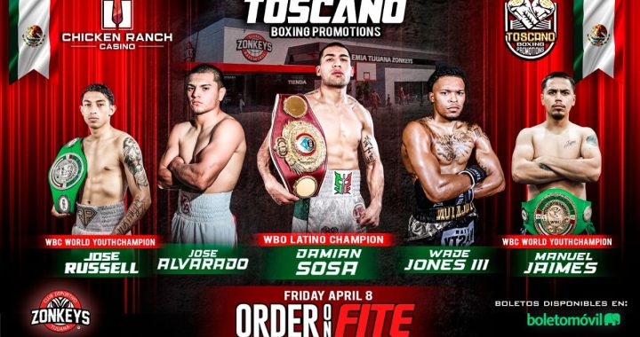 Toscano Boxing - Damian "Samurai" Sosa vs Jesus "Ingeniero" Vega - WATCH HERE