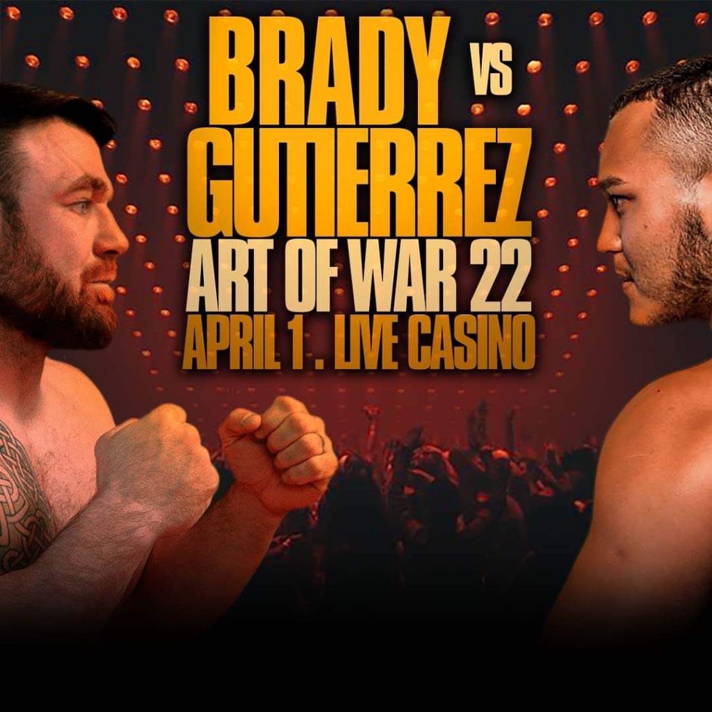 Art of War Cage Fighting - AOW 22 results - Brady vs. Gutierrez