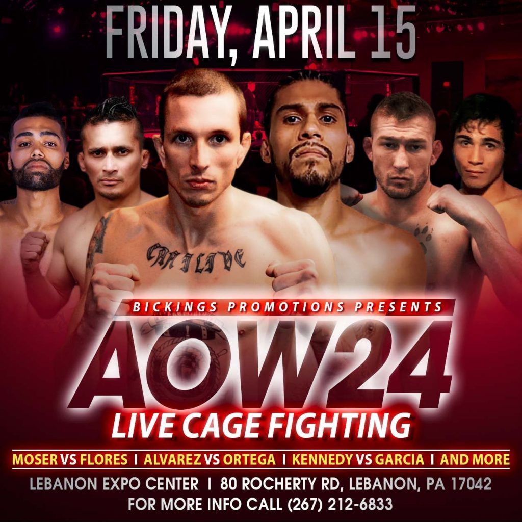 Art of War Cage Fighting 24 Results: Moser vs Flores - AOW 24