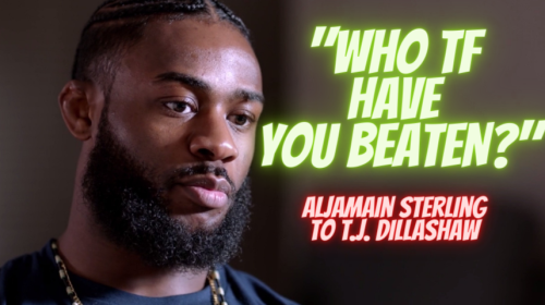Aljamain Sterling Fires Back at T.J. Dillashaw: "Who TF have you beaten?"
