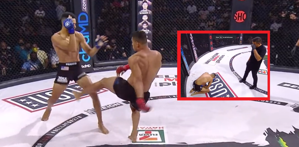 Did Fabricio Franco fake the groin shot in hopes of getting a win?