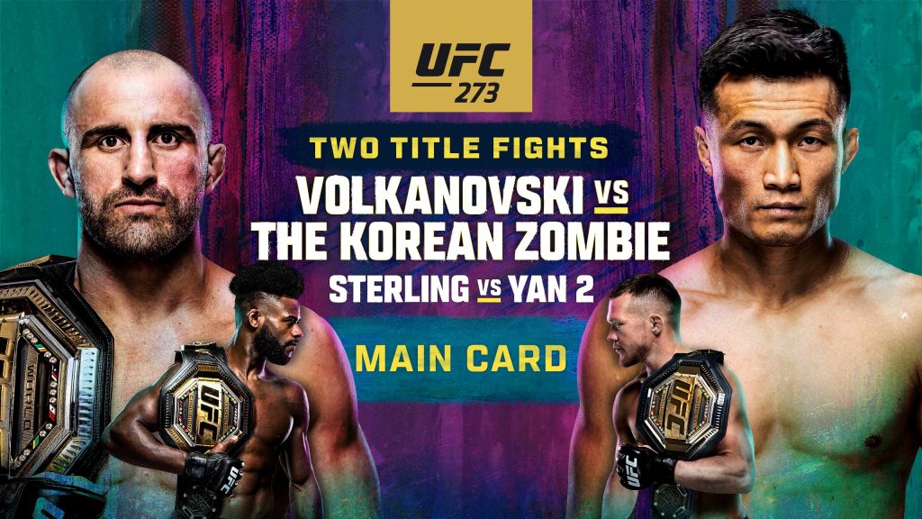 UFC 273 results- Volkanovski vs. Korean Zombie - WATCH HERE