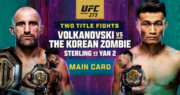 UFC 273 results- Volkanovski vs. Korean Zombie - WATCH HERE