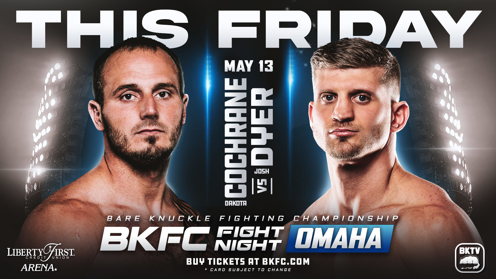 BKFC Fight Night Omaha Live Stream and Results Cochrane vs. Dyer