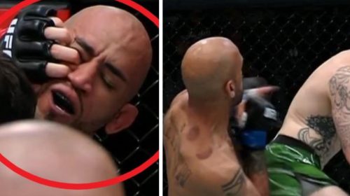 Dean Barry released from UFC after one fight, eye gouge disqualification